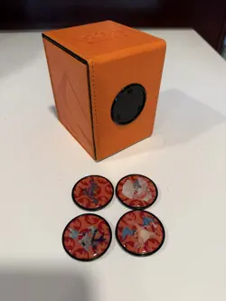 Ultra Pro Gallery Serie Scorching Summit Alcove Click Deck Box Charizard Pokemon - Image 1