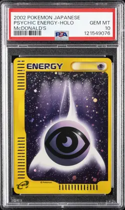 2002 POKEMON JPN MCDONALD'S PSYCHIC ENERGY-HOLO PSA 10 - Image 1