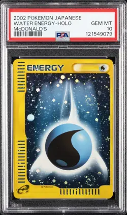 2002 POKEMON JPN MCDONALD'S WATER ENERGY-HOLO PSA 10 - Image 1