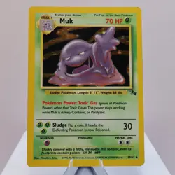 Pokemon TCG - Muk 13/62 Fossil Holo Rare WOTC 1999 - EXC - Image 2