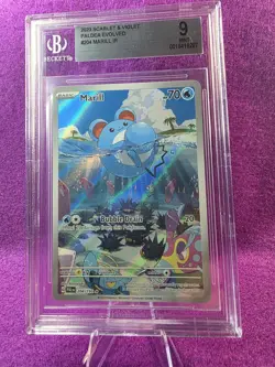 Pokemon Marill 204/193 Sv02: Paldea Evolved Illustration Rare BGS 9 - Image 1