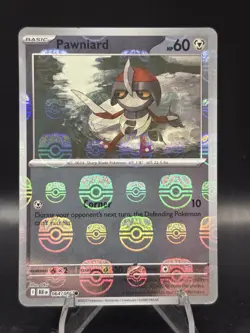 Pokemon TCG Pawniard (Master Ball Pattern) 064/086 SV: Black Bolt NM - Image 1