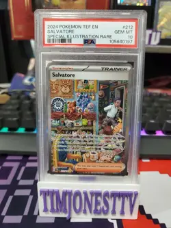 ( POP 241 ) PSA 10 2024 Salvatore Special Illustration Rare #212 Pokemon Tef EN - Image 1