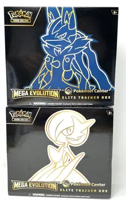 Pokemon TCG: Mega Evolutions Pokemon Center ETB Set of 2 Factory Sealed - Image 1
