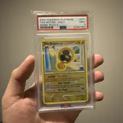 2009 POKEMON PLATINUM RISING RIVALS #RT1 FAN ROTOM-HOLO PSA 9 - Image 1