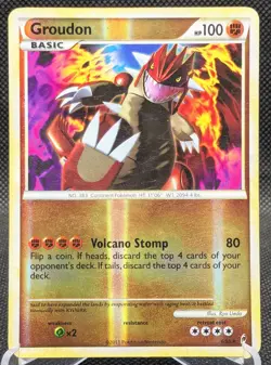 Groudon Pokemon Call of Legends 6/95 Reverse Holo Rare LP - Image 1