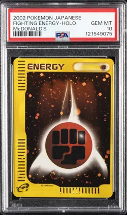2002 POKEMON JPN MCDONALD'S FIGHTING ENERGY-HOLO PSA 10 - Image 1