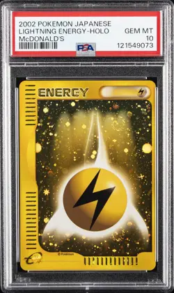 2002 POKEMON JPN MCDONALD'S LIGHTNING ENERGY-HOLO PSA 10 - Image 1