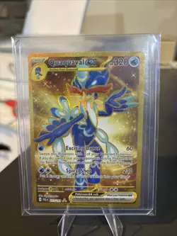 Pokemon TCG Quaquaval ex 273/193 SV02: Paldea Evolved Hyper Rare Gold Foil - NM - Image 1