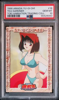 1998 AMADA YU-GI-OH! TOEI ANIMATION TRADING COLL #16 TEA GARDNER PSA 10 - Image 1