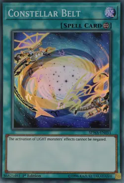 Yugioh Constellar Belt SPWA-EN051 Super Rare 1st Edition - Image 1