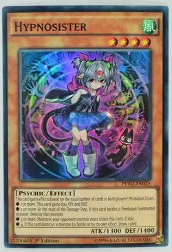 Yugioh Hypnosister PEVO-EN025 Super Rare 1st Edition - Image 1