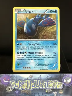 Pokemon Card Kyogre XY51 XY Black Star Promo Holo Rare Played - Image 1
