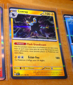 POKEMON EVOLUTIONS A PALDEA CARD RARE HOLO CARTE LUXRAY 071/193 PAL FR NM - Image 1