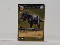 DKTA 036/100 MIST HUNTER CARNOTAURUS Dinosaur King Rare Gold Foil Trading Card - Image 1