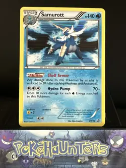 Pokemon Card Samurott BW22 Black & White Black Star Promo NM - Image 1