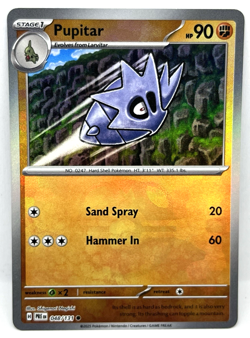 Pupitar (Master Ball Pattern) 048/131 Pokemon TCG Prismatic Evolutions Holo Card - Image 1