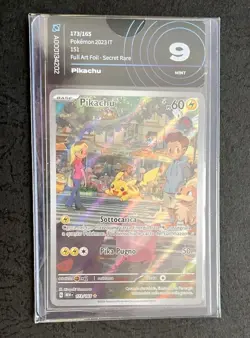 CARTA POKEMON PIKACHU 173/165 MEW 151 AIGRADING 9 CARD ITA - Image 1
