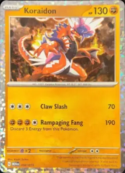 McDonald's 2024 Pokemon Promos Koraidon Holo Card 008/015 - Image 1