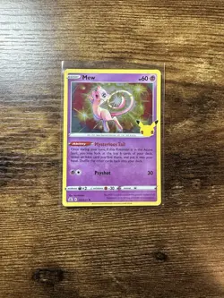 Mew Holo 11/25 Celebrations Pokemon TCG Single Card ENGLISH NM - Image 1