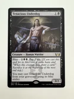 Tenacious Underdog MTG Magic the Gathering Card NM Near Mint SNC - Image 1