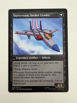 Starscream Power Hungry / Seeker Leader MTG Magic the Gathering Card NM Mint BOT - Image 2