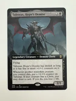 Taborax Hope’s Demise Borderless MTG Magic the Gathering Card NM Near Mint ZNR - Image 1