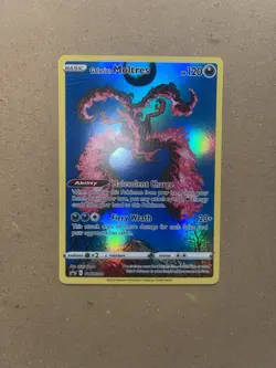 Galarian Moltres SWSH284 Holo Black Star Crown Zenith Promo Pokemon Card NM - Image 2
