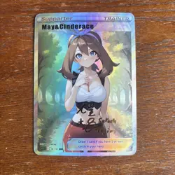 Sexy May Pokemon HOLO RARE - Custom Anime Waifu Doujin Card US Seller NM+ - Image 1