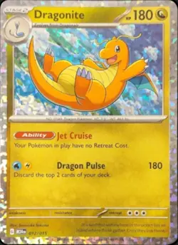 McDonald's 2024 Pokemon Promos Dragonite Holo Card 012/015 - Image 1