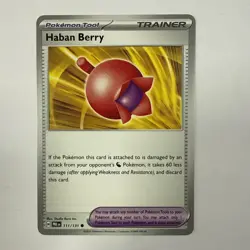111/131 Haban Berry : Common Card : Prismatic Evolutions : Pokemon TCG Mint - Image 1