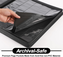 Premium 2000 Pocket Card Binder - 20 Pocket Trading Card Binder with Sleeves Fit - Image 3