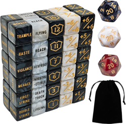 63 PCS MTG Counter Dice Set - AbilityKeyword Counters, -1/+1 Life Counter, Shiel - Image 1