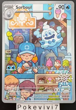 Carte Pokemon SORBOUL 190/182 HOLO PROMO EV4 PAR FR NEUF - Image 1
