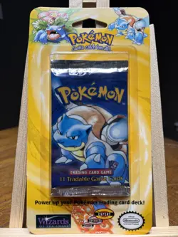 1999 Pokemon SHADOWLESS Base Set HEAVY Booster Blister Pack 33.74g - Image 1