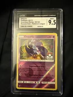 2017 Pokemon Oricorio 56/145 Guardians Rising Reverse Holo League Promo CGC 10 - Image 1