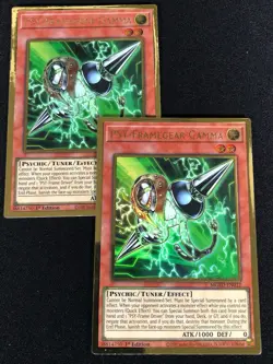 Yugioh Psy-Framegear Gamma MGED-EN012 1ST GOLD x2 (NM) - Image 1