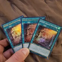3x WANTED: Seeker of Sinful Spoils RA03-EN074 Ultra Rare Playset YuGiOh! TCG - Image 1