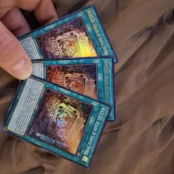 3x WANTED: Seeker of Sinful Spoils RA03-EN074 Ultra Rare Playset YuGiOh! TCG - Image 2