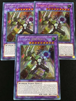 Yugioh Elemental Hero Nebula Neos CT15-EN001 Secret x3 (NM) - Image 1