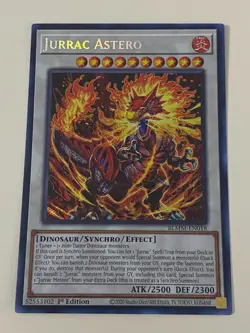 Yugioh - Jurrac Astero x 3 - 1st Edition Secret Rare NM - Free Holo Card - Image 2