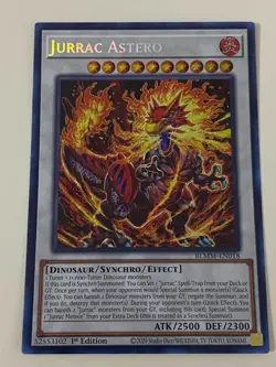 Yugioh - Jurrac Astero x 3 - 1st Edition Secret Rare NM - Free Holo Card - Image 3