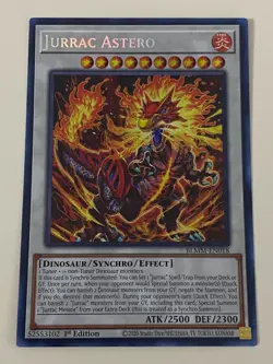 Yugioh - Jurrac Astero x 3 - 1st Edition Secret Rare NM - Free Holo Card - Image 4