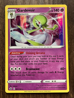 HOLO Gardevoir 061/198 - 2021 Pokemon Chilling Reign Rare Card - CLEAN NM - Image 1
