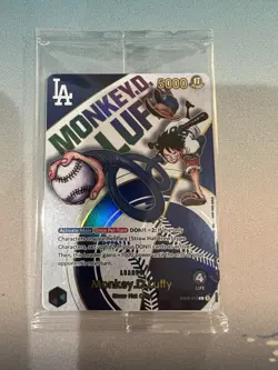 One Piece Monkey.D.Luffy EB02-010 La Dodgers Promo Card 7/3/25 - Image 1