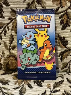 1X Pokemon 25th Anniversary McDonalds Promo Sealed Booster Card Free Shipping! - Image 1