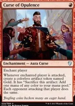 Curse of Opulence - Commander 2017 #024/309 MTG Magic The Gathering - Image 1