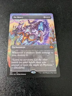No Mercy (Borderless) - Dominaria Remastered English MTG NM Mythic Rare - Image 1