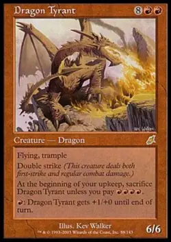 4 * Dragon Tyran - 4 * Tyrant Dragon - Magic mtg - - Image 1