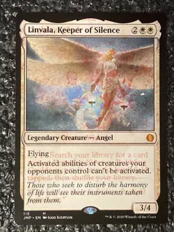 Linvala, Keeper of Silence/Bogbrew Witch MTG Misprint Double Print Jumpstart - Image 1